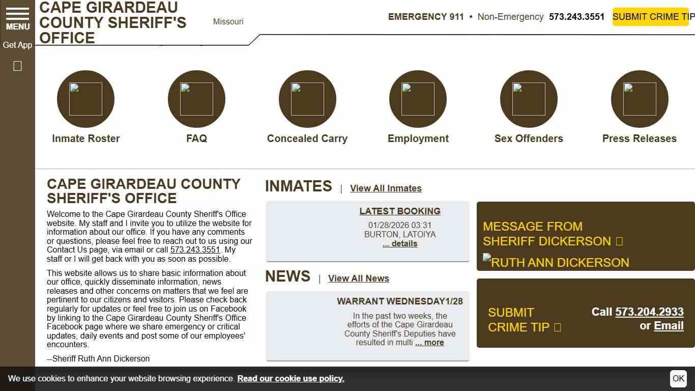 Cape Girardeau County MO Sheriff's Office